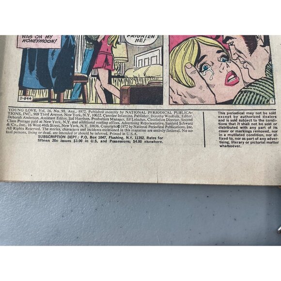 DC Comics Young Love Comic Vol.16 #98 August 1972 Romance Vintage Collection - Picture 5 of 7